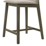 Allin - Upholstered Wood Counter Height Barstool