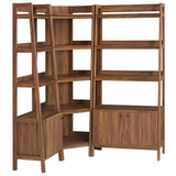 88" 3 - Piece Wood Corner Bookshelf Set with Wide and Narrow Units - Bookcases available at Alpine Outlets in Denver