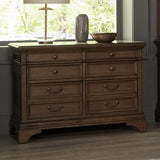 Hartshill 5-Drawer Home Office File Cabinet in Burnished Oak
