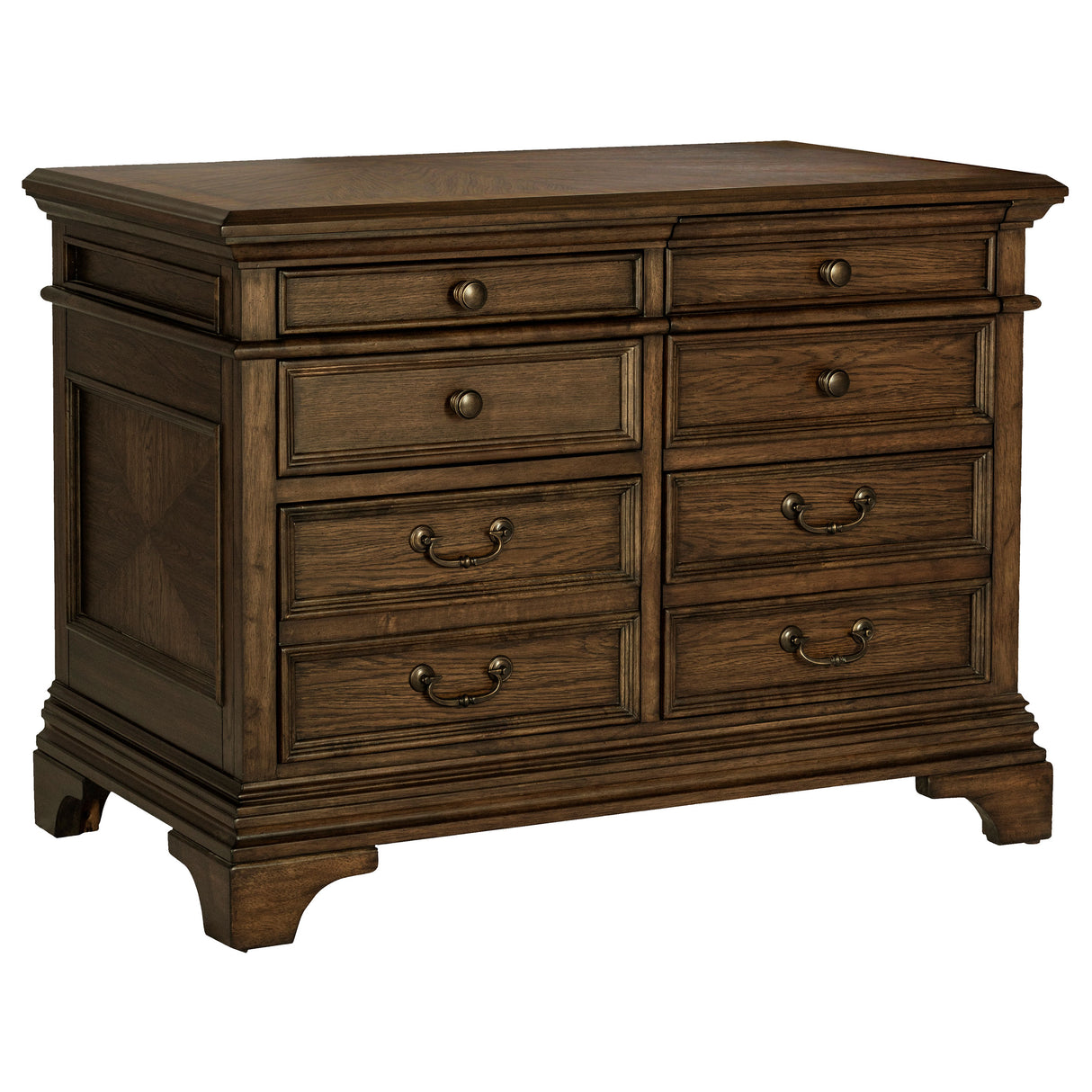 Hartshill 5-Drawer Home Office File Cabinet in Burnished Oak