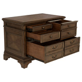 Hartshill 5-Drawer Home Office File Cabinet in Burnished Oak