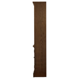Hartshill 78-inch 3-Shelf Cabinet Bookcase Burnished Oak