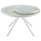 Shayne - Round Top Coffee Table With 2 Tier Design