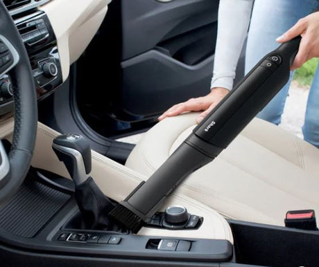 Shark WV410CO cleaning a car seat