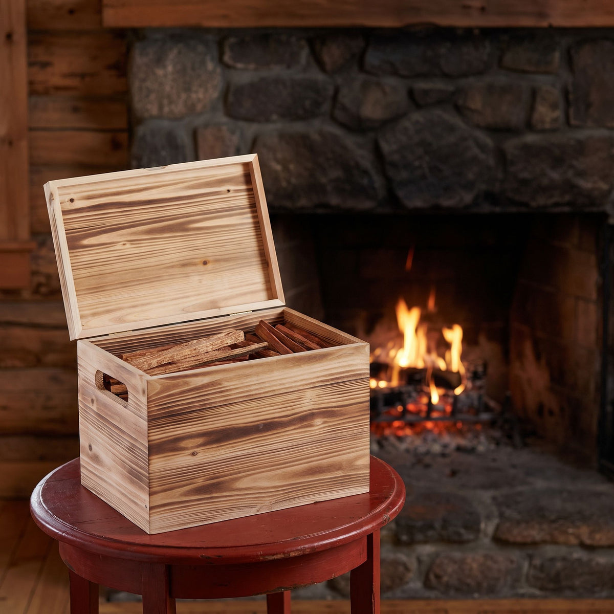 15 Lbs Fatwood Fire Starter Sticks With Box, 100% Natural Kindling Wood, Pine Firewood Firestarter For Campfire, Stove, Fireplace, Bonfires, Grill - Natural