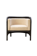 Montgomery - Cane Chair - Black / Beige