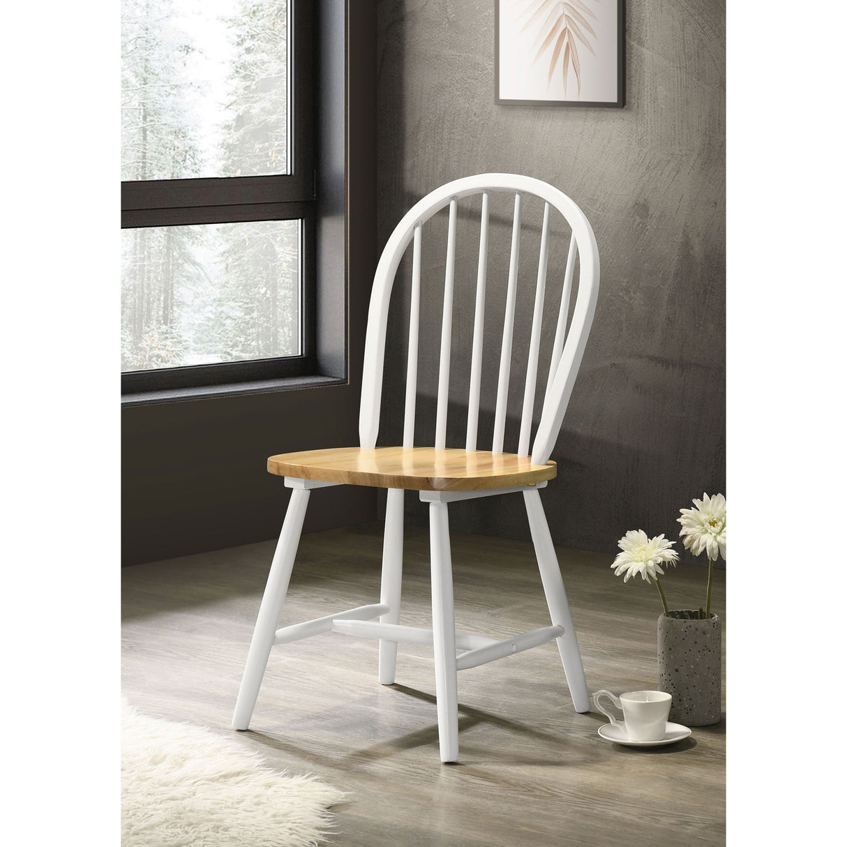 Spindle - Back Side Chairs (Set of 4) - Natural