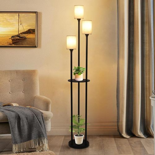 Modern Shelf Floor Lamp with 3 Lights
