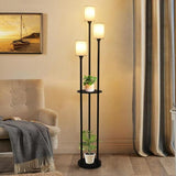 Modern Shelf Floor Lamp with 3 Lights