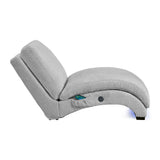 Nori - Chaise With Heat Massage, USBC, LED