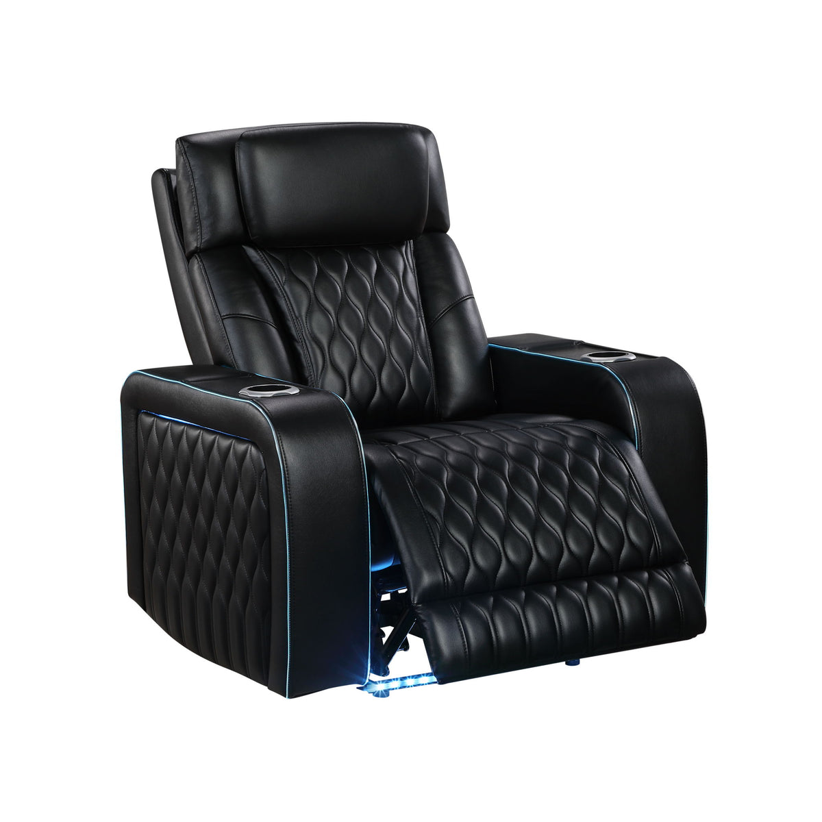 Electra - Power Recliner With Power Headrest, Massage, LED Lighting And USB Control