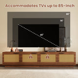 TV Stand, Media Console - Walnut