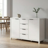 Sideboard Buffet Dining Room Cabinet Solid Wood Storage 54x36in