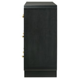 Burton - 6 Drawer Dresser Cabinet - Black