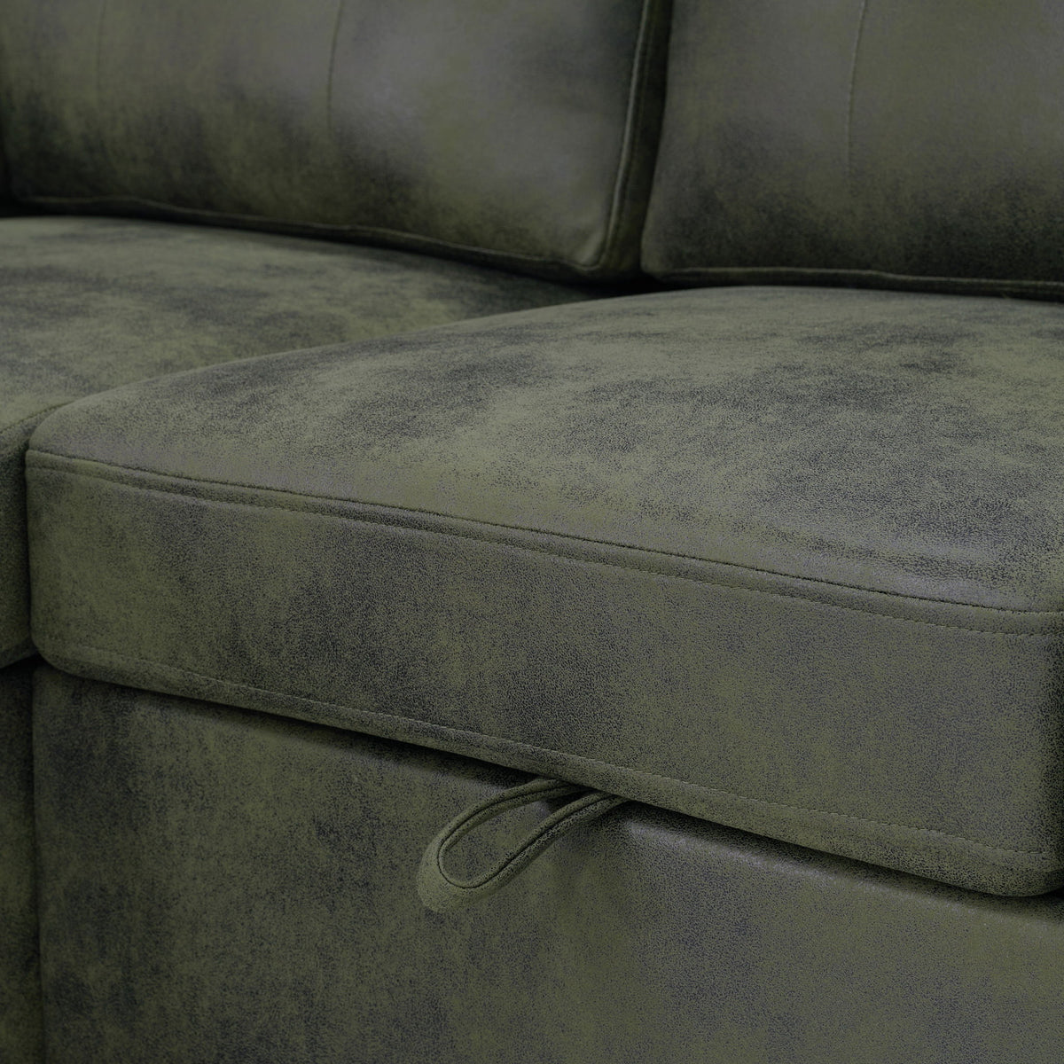 Convertible Sectional Sofa Bed With Pull Out Sleeper And Storage