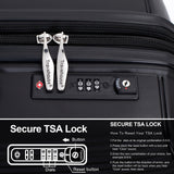 Expandable Hardshell Suitcase Double Spinner Wheels Luggage Sets