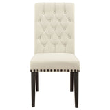 Tufted Rolled Backrest Side Chairs (Set of 2)