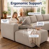 8 Seater U-Shaped Couch With Ottoman