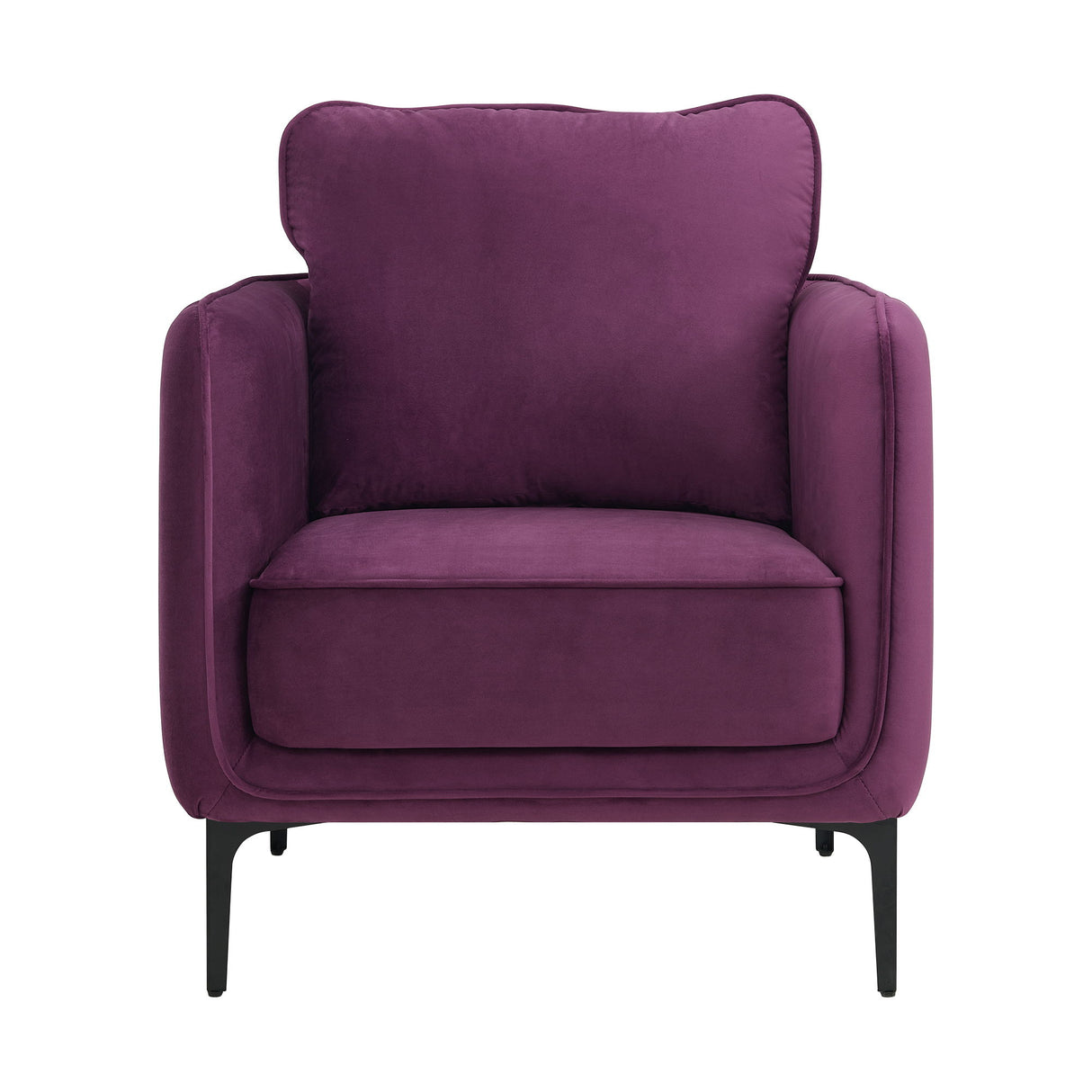 Rae Lavish Purple Velvet Accent Chair