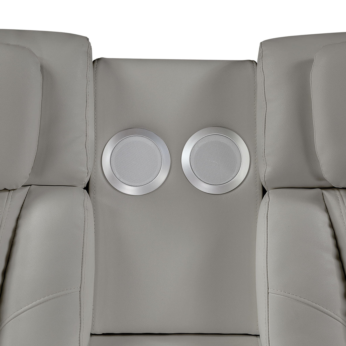 Electra - Power Reclining Loveseat With Power Headrests, Console, Speakers, Massage, LED Lighting And USB Control