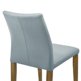Elyza - Full Back Top Grain Leather Upholstered Wood Dining Chairs (Set of 2)