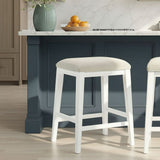 Jane - Contemporary Transitional Wood Counter Height Kitchen Bar Stool