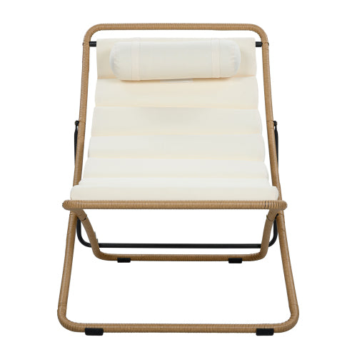 TREXM 2-Pieces Outdoor Folding Chair
