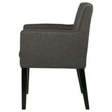 Yorkshire - Upholstered Dining Arm Chair With Cushioned Arms (Set of 2) - Gray