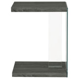 Sampson - C Shaped Side Table - Gray