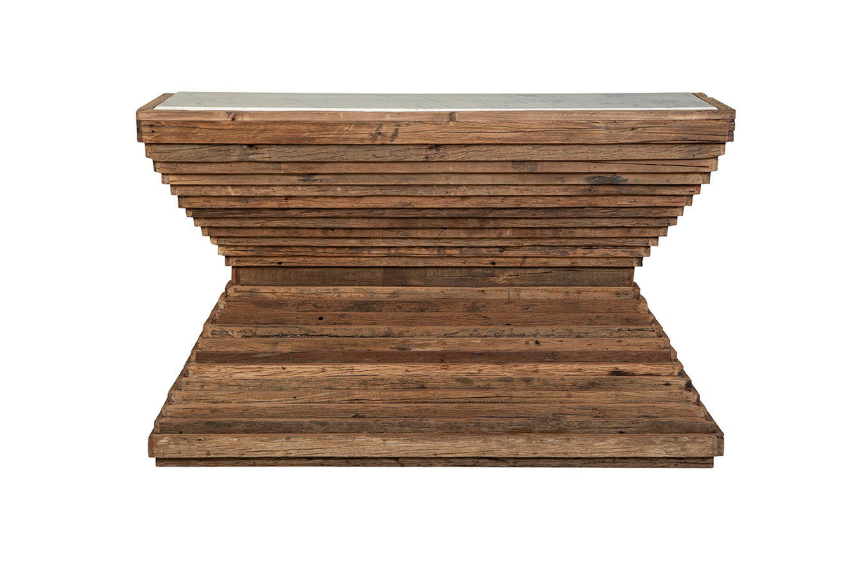 Stackers - Marble Console - Dark Brown