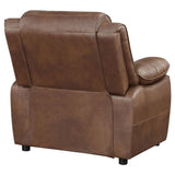 Worthington - Padded Arm Accent Chair - Dark Brown