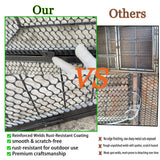 Thickened Chicken Coop For Outdoor - Black / Silver