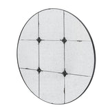 Traditional Decor Style Round Antique Glass Wall Mirror, Wall Decor For For Bathroom Entryway Console Lean Against Wall - Black - Wall Mirrors - Alpine Outlets