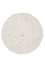 Shell End Table - White