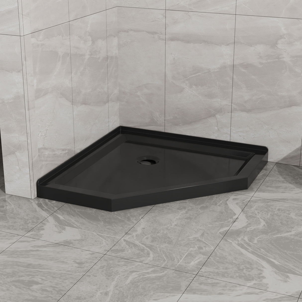 Goodyo - Neo-Angle Shower Base - Black