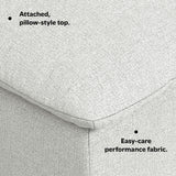 Jasmine - Ottoman - Gray