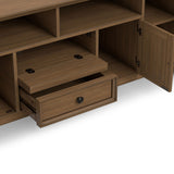 Amherst - Wide TV Media Stand - Rustic Natural Aged Brown