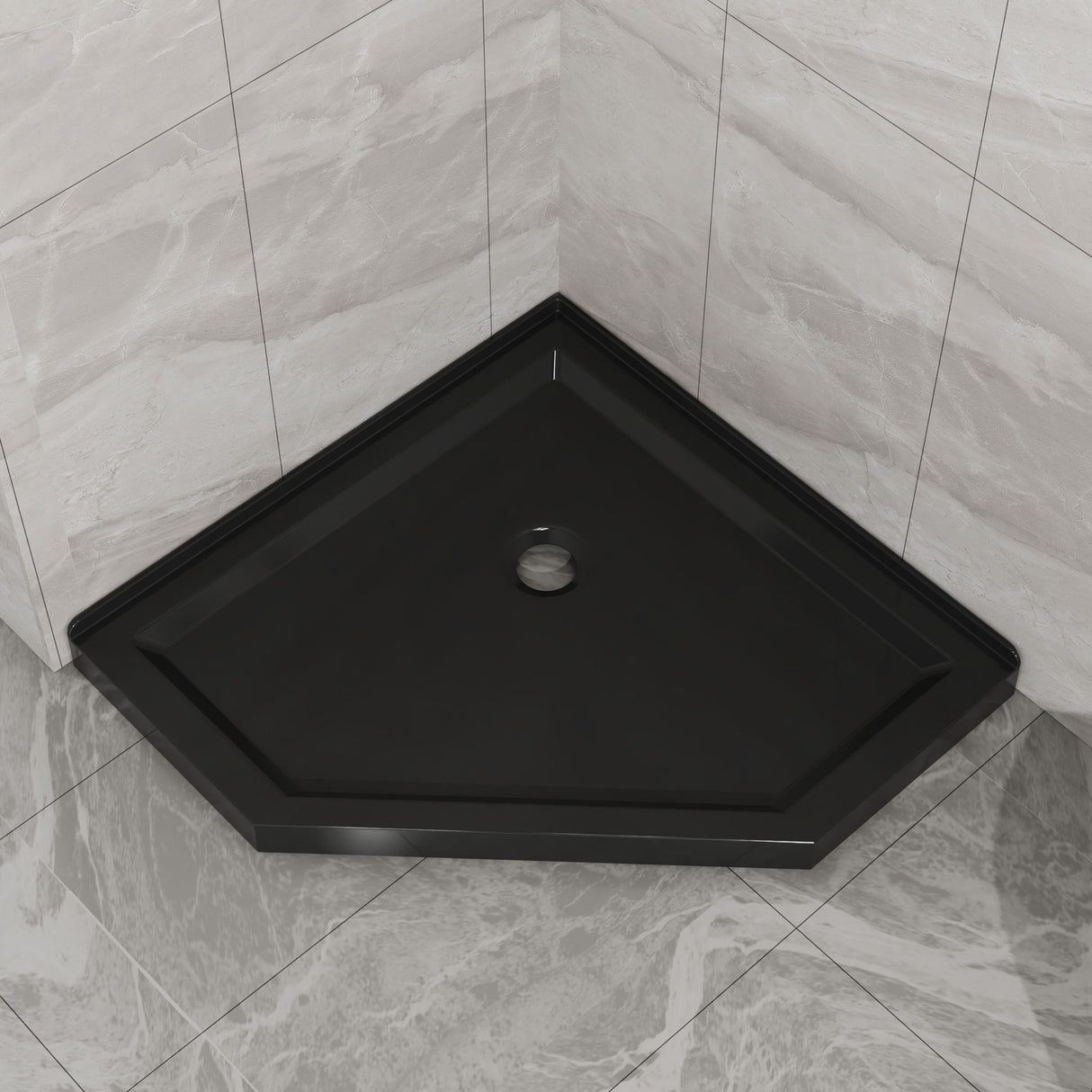 Goodyo - Neo-Angle Shower Base - Black