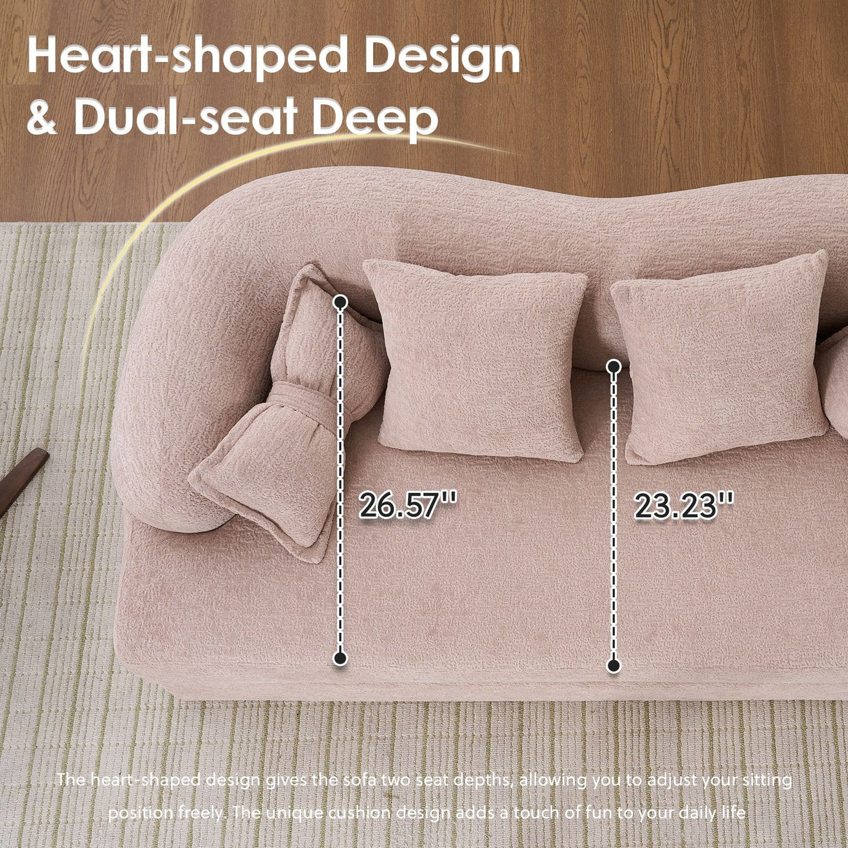 Foldable Sofa Bed, Boneless Couch Convertible Sleeper With 4 Pillows