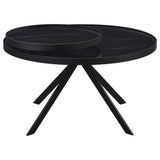 Shayne - Round Top Coffee Table With 2 Tier Design
