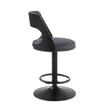 Sabi - Adjustable Stool With Swivel - Dark Brown