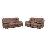 Lucius - Reclining Sofa With Manual Recline - Brown