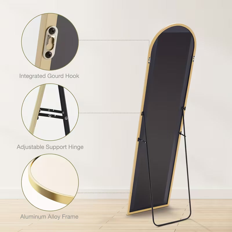 OLIXIS Arched Full Body Mirror with Stand