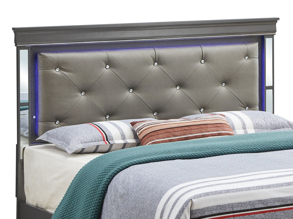 Verona - Full Bed - Metalic Black