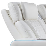 Electra - Power Recliner Sectional Sofa With Power Headrests, Console Loveseats, Wedge, LED Light Strip, Speakers