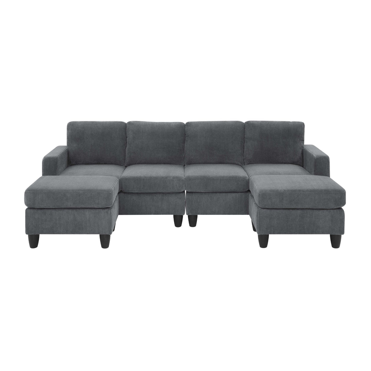 Modular Sectional With 2 Ottomans