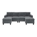 Modular Sectional With 2 Ottomans
