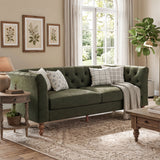 Chesterfield Sofa With Flared Arms For Living Room