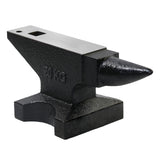 44 Lbs High Hardness Rugged Round Horn Anvil Blacksmith - Black