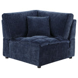 Azure - 6 Piece Upholstered Modular Sectional Sofa - Blue